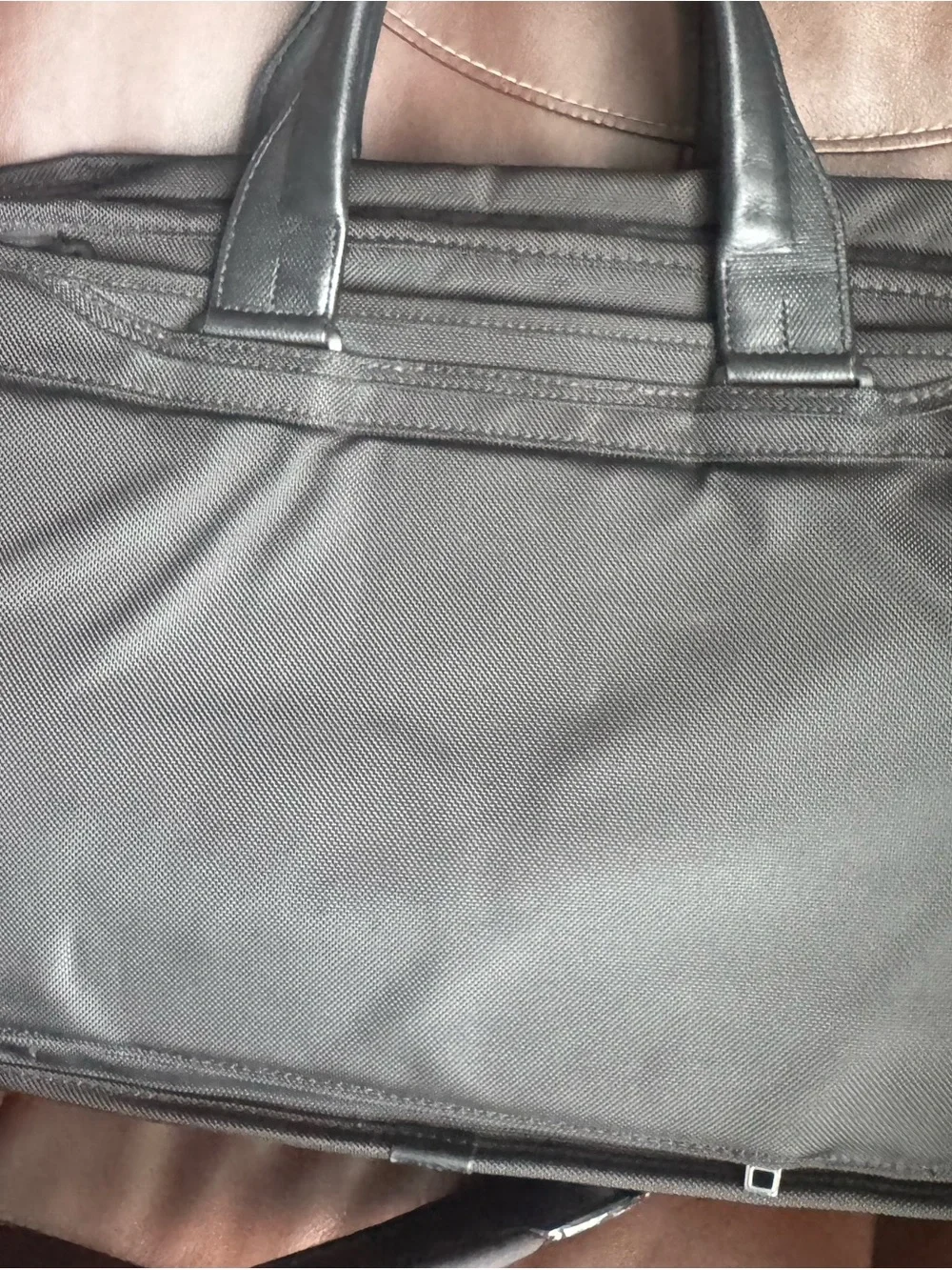 TUMI Alpha 2 Expandable Organizer Briefcase (Black Ballistic Nylon)